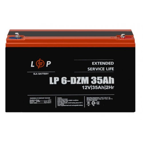 Акумуляторна батарея LogicPower LP 6-DZM-35 Ah (LP9335) купити в Україні: Київ, Львів, Хмельницький, Тернопіль, Івано-Франківськ | Низька ціна, відгуки, характеристики від TELEMART фото