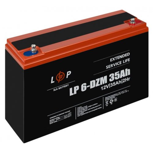 Акумуляторна батарея LogicPower LP 6-DZM-35 Ah (LP9335) купити в Україні: Київ, Львів, Хмельницький, Тернопіль, Івано-Франківськ | Низька ціна, відгуки, характеристики від TELEMART фото
