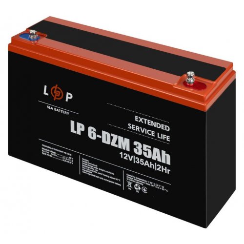 Акумуляторна батарея LogicPower LP 6-DZM-35 Ah (LP9335) купити в Україні: Київ, Львів, Хмельницький, Тернопіль, Івано-Франківськ | Низька ціна, відгуки, характеристики від TELEMART фото
