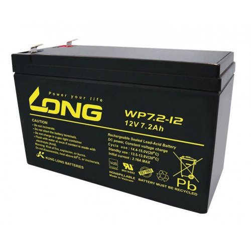 Акумуляторна батарея Long 12V 7.2 Ah (WP7.2-12(28W)) купити в Україні: Київ, Львів, Хмельницький, Тернопіль, Івано-Франківськ | Низька ціна, відгуки, характеристики від TELEMART фото