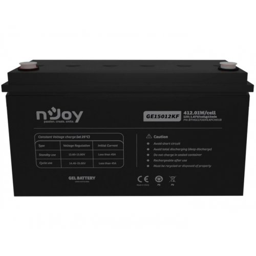 Акумуляторна батарея Njoy GE15012KF 12V 150Ah (BTVGCLTODHLKFCN01B) купити в Україні: Київ, Львів, Хмельницький, Тернопіль, Івано-Франківськ | Низька ціна, відгуки, характеристики від TELEMART фото