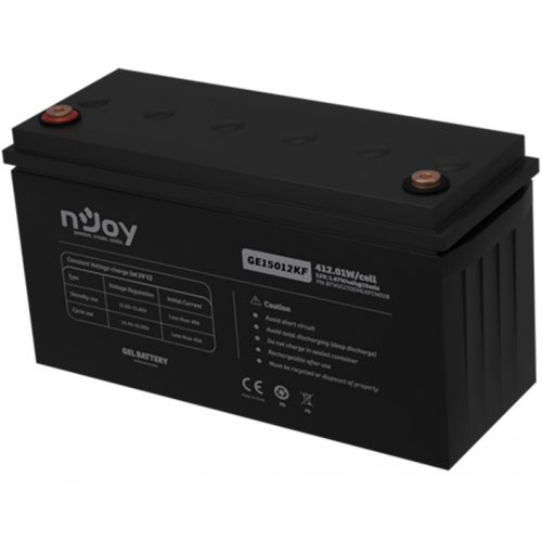 Акумуляторна батарея Njoy GE15012KF 12V 150Ah (BTVGCLTODHLKFCN01B) купити в Україні: Київ, Львів, Хмельницький, Тернопіль, Івано-Франківськ | Низька ціна, відгуки, характеристики від TELEMART фото