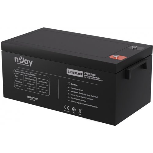 Акумуляторна батарея Njoy GE25012KF 12V 250Ah (BTVGCBEOGHYKFCW01B) купити в Україні: Київ, Львів, Хмельницький, Тернопіль, Івано-Франківськ | Низька ціна, відгуки, характеристики від TELEMART фото