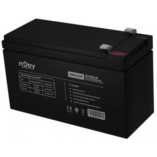 Акумуляторна батарея Njoy GP07122F 12V 7Ah (BTVACGUOBTD2FCN01B) купити в Україні: Київ, Львів, Хмельницький, Тернопіль, Івано-Франківськ | Низька ціна, відгуки, характеристики від TELEMART фото