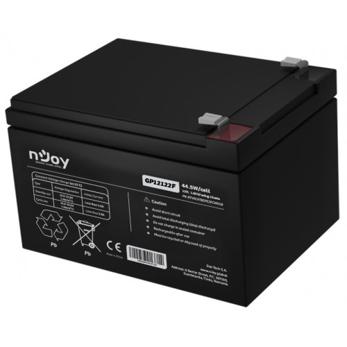 Акумуляторна батарея Njoy GP12122F 12V 12Ah (BTVACATBCTI2FCN01B) купити в Україні: Київ, Львів, Хмельницький, Тернопіль, Івано-Франківськ | Низька ціна, відгуки, характеристики від TELEMART фото