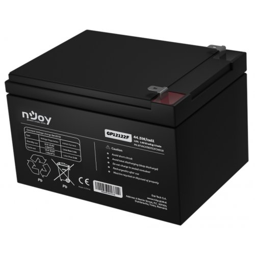 Акумуляторна батарея Njoy GP12122F 12V 12Ah (BTVACATBCTI2FCN01B) купити в Україні: Київ, Львів, Хмельницький, Тернопіль, Івано-Франківськ | Низька ціна, відгуки, характеристики від TELEMART фото