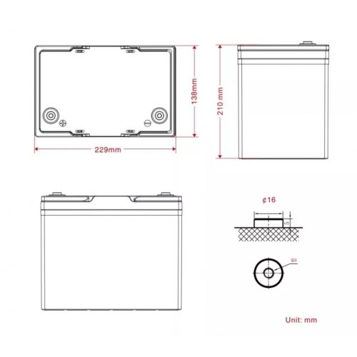 Акумуляторна батарея Ritar 12.8V 100Ah (R-LFP12.8V100AH-MINI) купити в Україні: Київ, Львів, Хмельницький, Тернопіль, Івано-Франківськ | Низька ціна, відгуки, характеристики від TELEMART фото