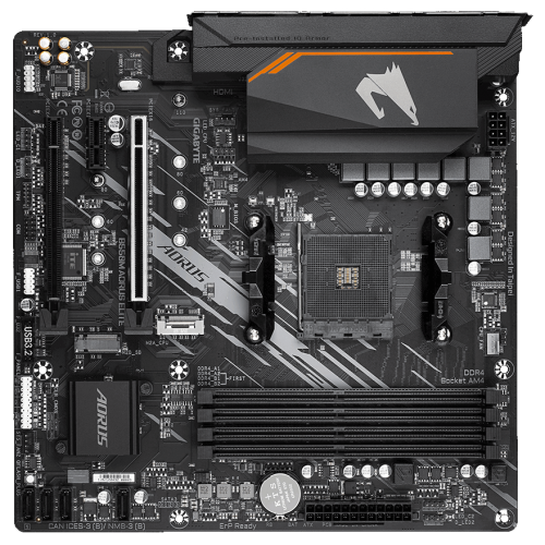 Уценка материнская плата Gigabyte B550M AORUS ELITE (sAM4, AMD B550) (Следы использования, 868455) купить в Украине: Киев, Днепр, Харьков, Одесса  | Проверка совместимости, низкая цена, отзывы, характеристики от TELEMART фото
