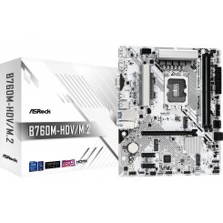 Материнська плата AsRock B760M-HDV/M.2 (s1700, Intel B760) (Відновлено продавцем, 868476)