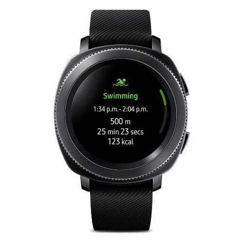 Купить Умные часы Samsung Gear Sport (SM-R600NZKASEK) Black - цена в Харькове, Киеве, Днепре, Одессе
в интернет-магазине Telemart фото