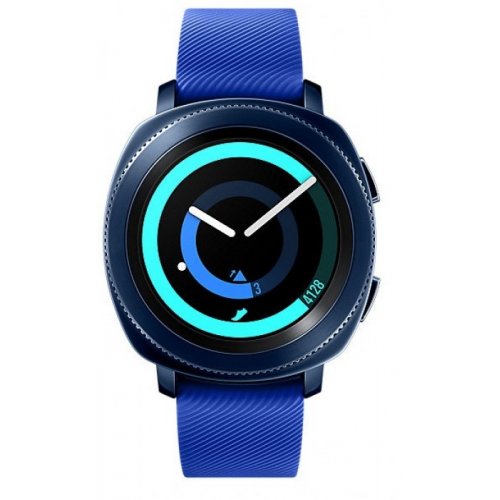Купить Умные часы Samsung Gear Sport (SM-R600NZBASEK) Blue - цена в Харькове, Киеве, Днепре, Одессе
в интернет-магазине Telemart фото