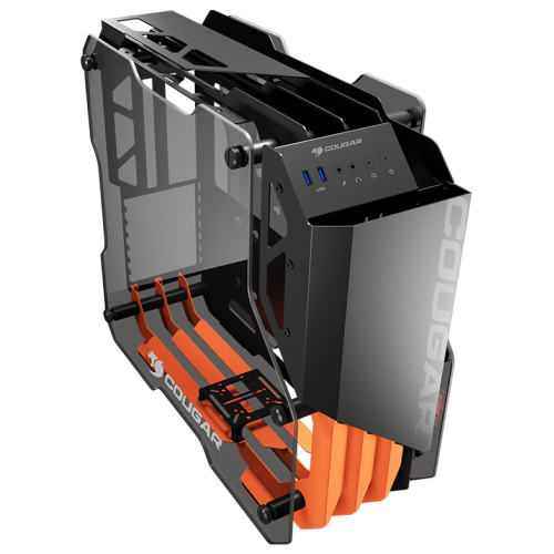 Корпус Cougar Blazer Essence Tempered Glass без БП Black/Orange (Восстановлено продавцом, 868509) купить в Украине: Киев, Днепр, Харьков, Одесса  | Проверка совместимости, низкая цена, отзывы, характеристики от TELEMART фото