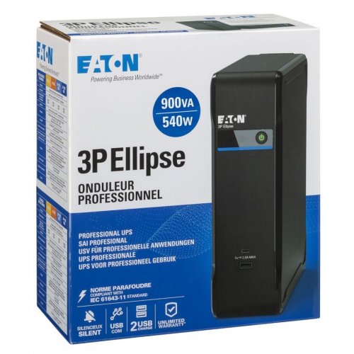 ИБП Eaton 3P Ellipse 900VA (3P900UD) купить в Украине: Киев, Днепр, Харьков, Одесса  | Низкая цена, отзывы, характеристики от TELEMART фото