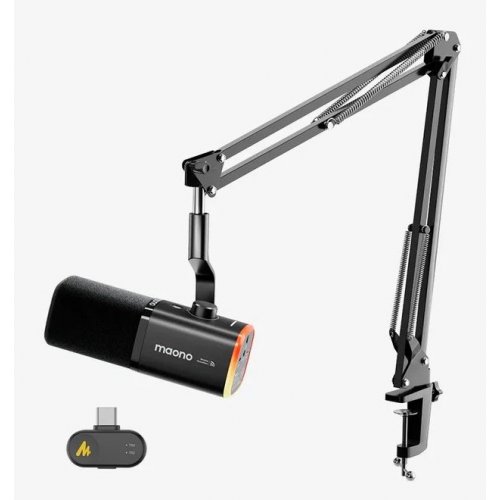 Мікрофон Maono PD100W S Black купити в Україні: Київ, Львів, Хмельницький, Тернопіль, Івано-Франківськ | Низька ціна, відгуки, характеристики від TELEMART фото