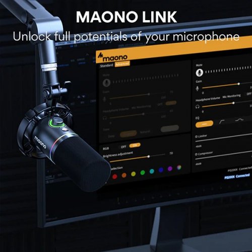 Мікрофон Maono PD200XS Black купити в Україні: Київ, Львів, Хмельницький, Тернопіль, Івано-Франківськ | Низька ціна, відгуки, характеристики від TELEMART фото