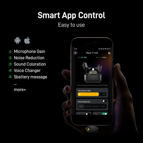 Петличный микрофон Maono WM622 PBC2 Black купить в Украине: Киев, Днепр, Харьков, Одесса  | Низкая цена, отзывы, характеристики от TELEMART фото