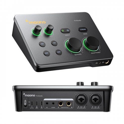 Аудиоинтерфейс Maono P2 Black купить в Украине: Киев, Днепр, Харьков, Одесса  | Низкая цена, отзывы, характеристики от TELEMART фото