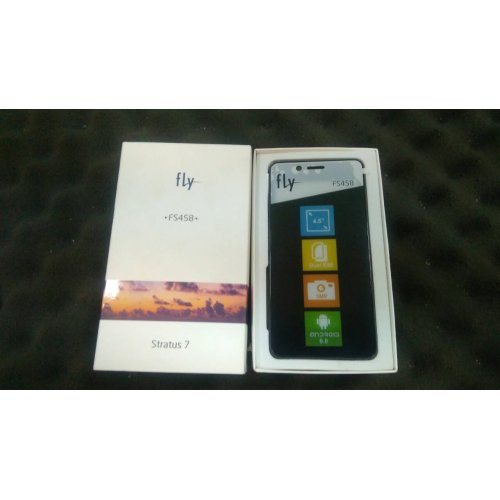 Фото Уценка смартфон Fly FS458 Stratus 7 Black (Вскрыта упаковка, 86864)