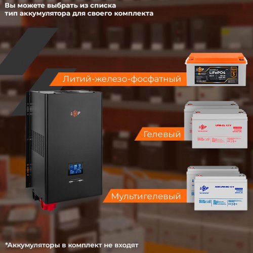ИБП LogicPower LPE-W-PSW-3600VA+ (LP19410) купить в Украине: Киев, Днепр, Харьков, Одесса  | Низкая цена, отзывы, характеристики от TELEMART фото