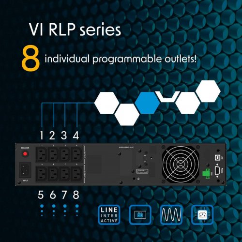 ДБЖ PowerWalker VI 3000 RLP (10121193) купити в Україні: Київ, Львів, Хмельницький, Тернопіль, Івано-Франківськ | Низька ціна, відгуки, характеристики від TELEMART фото