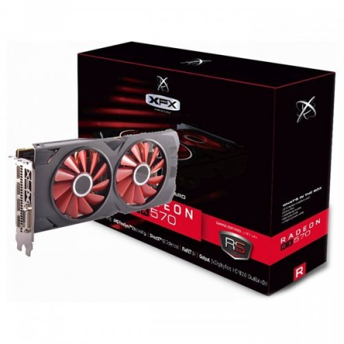 Видеокарта XFX Radeon RX 570 RS XXX Edition 8192MB (RX-570P8DFD6) (Восстановлено продавцом, 868672) купить в Украине: Киев, Днепр, Харьков, Одесса  | Проверка совместимости, низкая цена, отзывы, характеристики от TELEMART фото