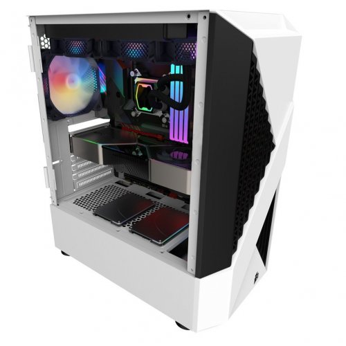 Корпус 1stPlayer F3-A-WH-4F1-PS-600FK-EU 600W White купить в Украине: Киев, Днепр, Харьков, Одесса  | Проверка совместимости, низкая цена, отзывы, характеристики от TELEMART фото