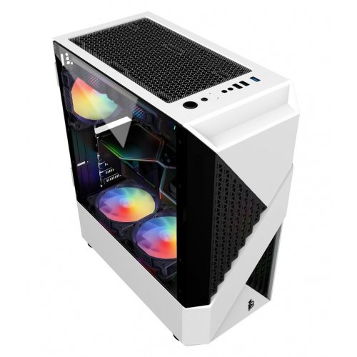 Корпус 1stPlayer F3-A-WH-4F1-PS-600FK-EU 600W White купить в Украине: Киев, Днепр, Харьков, Одесса  | Проверка совместимости, низкая цена, отзывы, характеристики от TELEMART фото