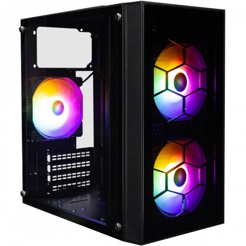 Корпус 1stPlayer X1-BK-3F1-PS-600FK-EU 600W Black купити в Україні: Київ, Львів, Хмельницький, Тернопіль, Івано-Франківськ | Перевірка сумісності, низька ціна, відгуки, характеристики від TELEMART фото