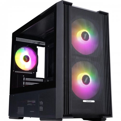 Корпус 1stPlayer AU6-BK-2FA7-14-2FA7R-1FA7 без БЖ Black купити в Україні: Київ, Львів, Хмельницький, Тернопіль, Івано-Франківськ | Перевірка сумісності, низька ціна, відгуки, характеристики від TELEMART фото