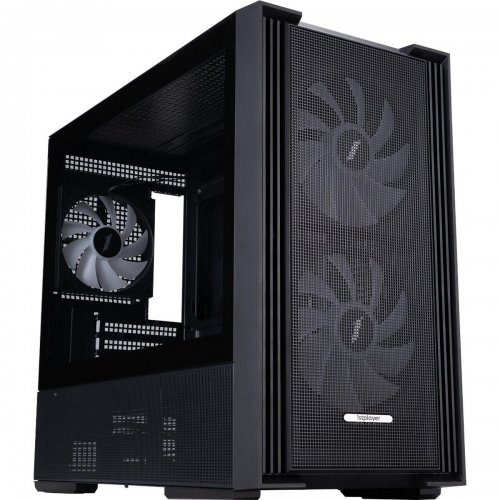 Корпус 1stPlayer AU6-BK-2FA7-14-2FA7R-1FA7 без БЖ Black купити в Україні: Київ, Львів, Хмельницький, Тернопіль, Івано-Франківськ | Перевірка сумісності, низька ціна, відгуки, характеристики від TELEMART фото
