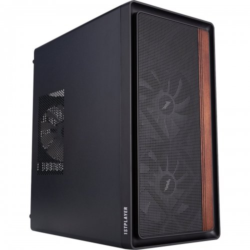 Корпус 1stPlayer WD1-BK-3F1 без БЖ Black купити в Україні: Київ, Львів, Хмельницький, Тернопіль, Івано-Франківськ | Перевірка сумісності, низька ціна, відгуки, характеристики від TELEMART фото