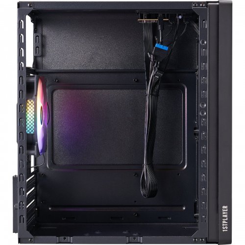 Корпус 1stPlayer WD1-BK-3F1 без БЖ Black купити в Україні: Київ, Львів, Хмельницький, Тернопіль, Івано-Франківськ | Перевірка сумісності, низька ціна, відгуки, характеристики від TELEMART фото