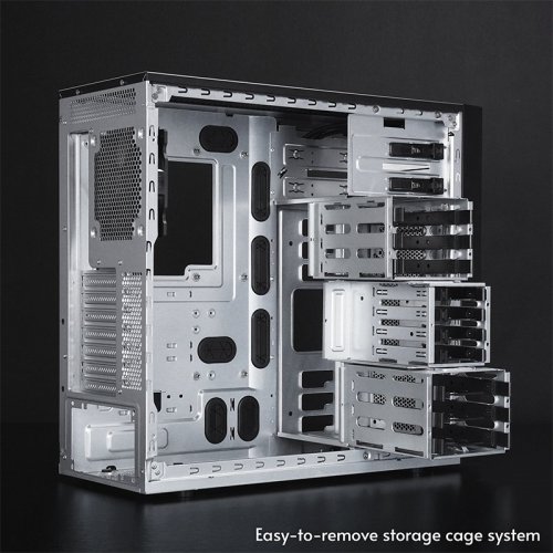 Корпус CHIEFTEC Uni без БЖ (BW-01B-OP) Black купити в Україні: Київ, Львів, Хмельницький, Тернопіль, Івано-Франківськ | Перевірка сумісності, низька ціна, відгуки, характеристики від TELEMART фото