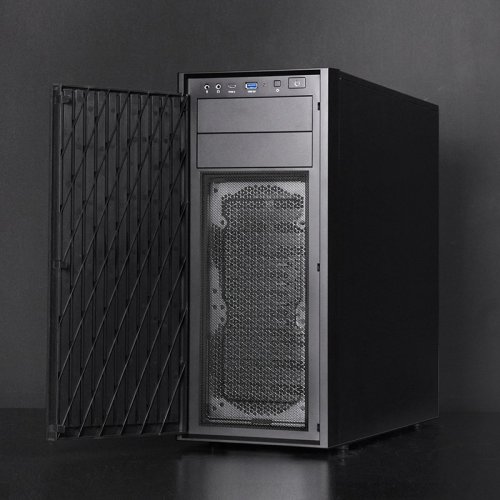 Корпус CHIEFTEC Uni без БЖ (BW-01B-OP) Black купити в Україні: Київ, Львів, Хмельницький, Тернопіль, Івано-Франківськ | Перевірка сумісності, низька ціна, відгуки, характеристики від TELEMART фото