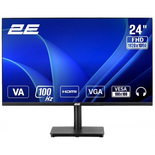 Монитор 2E 23.8" A2425B (2E-A2425B-01.EU) Black купить в Украине: Киев, Днепр, Харьков, Одесса  | Низкая цена, отзывы, характеристики от TELEMART фото