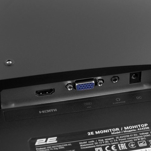 Монитор 2E 23.8" A2425B (2E-A2425B-01.EU) Black купить в Украине: Киев, Днепр, Харьков, Одесса  | Низкая цена, отзывы, характеристики от TELEMART фото