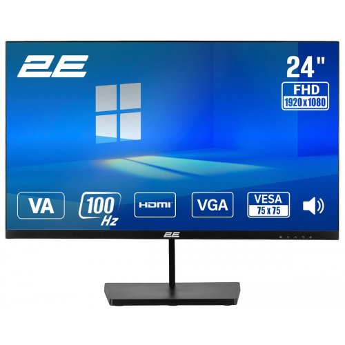 Монитор 2E 23.8" B2425B (2E-B2425B-01.EU) Black купить в Украине: Киев, Днепр, Харьков, Одесса  | Низкая цена, отзывы, характеристики от TELEMART фото