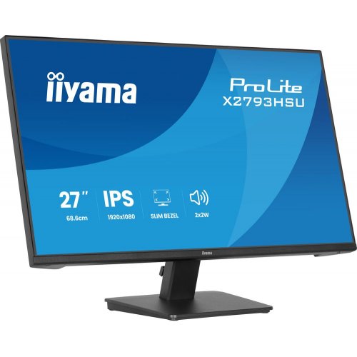 Монітор Iiyama 27" ProLite X2793HSU-B1 Black купити в Україні: Київ, Львів, Хмельницький, Тернопіль, Івано-Франківськ | Низька ціна, відгуки, характеристики від TELEMART фото