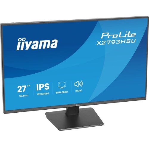 Монітор Iiyama 27" ProLite X2793HSU-B1 Black купити в Україні: Київ, Львів, Хмельницький, Тернопіль, Івано-Франківськ | Низька ціна, відгуки, характеристики від TELEMART фото