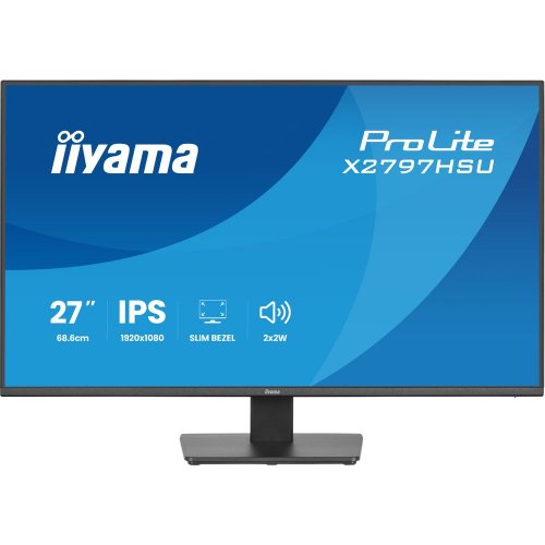 Монітор Iiyama 27" ProLite X2797HSU-B1 Black купити в Україні: Київ, Львів, Хмельницький, Тернопіль, Івано-Франківськ | Низька ціна, відгуки, характеристики від TELEMART фото