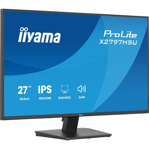 Монітор Iiyama 27" ProLite X2797HSU-B1 Black купити в Україні: Київ, Львів, Хмельницький, Тернопіль, Івано-Франківськ | Низька ціна, відгуки, характеристики від TELEMART фото