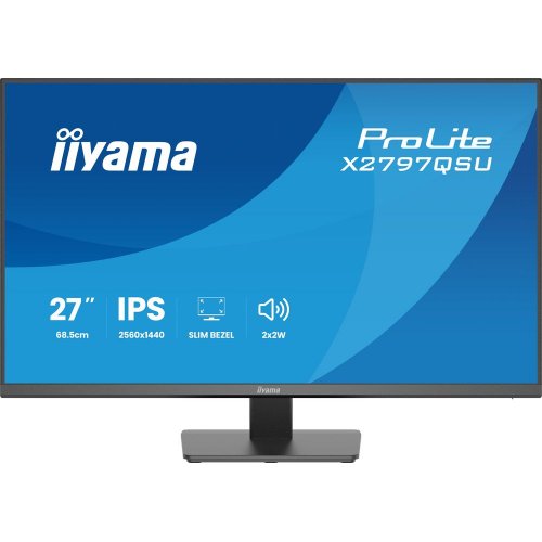 Монітор Iiyama 27" ProLite X2797QSU-B1 Black купити в Україні: Київ, Львів, Хмельницький, Тернопіль, Івано-Франківськ | Низька ціна, відгуки, характеристики від TELEMART фото