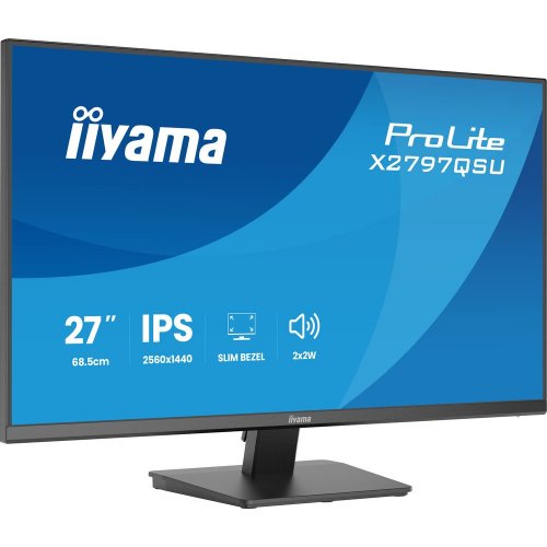 Монітор Iiyama 27" ProLite X2797QSU-B1 Black купити в Україні: Київ, Львів, Хмельницький, Тернопіль, Івано-Франківськ | Низька ціна, відгуки, характеристики від TELEMART фото