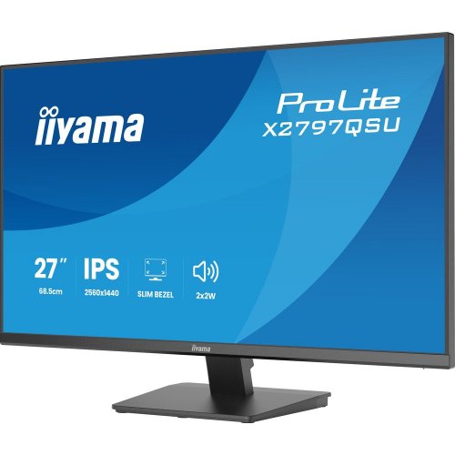 Монітор Iiyama 27" ProLite X2797QSU-B1 Black купити в Україні: Київ, Львів, Хмельницький, Тернопіль, Івано-Франківськ | Низька ціна, відгуки, характеристики від TELEMART фото