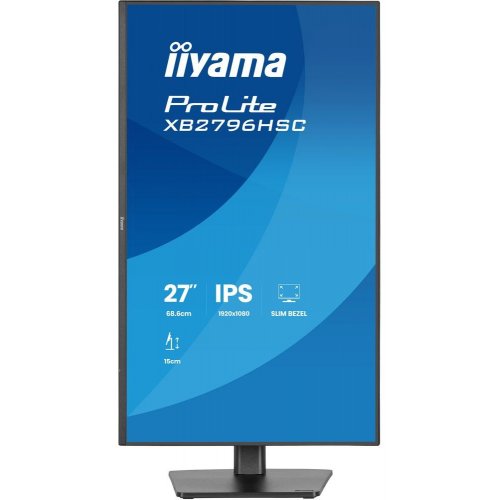 Монітор Iiyama 27" ProLite XB2796HSC-B1 Black купити в Україні: Київ, Львів, Хмельницький, Тернопіль, Івано-Франківськ | Низька ціна, відгуки, характеристики від TELEMART фото