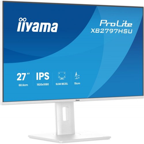 Монітор Iiyama 27" ProLite XB2797HSU-W1 White купити в Україні: Київ, Львів, Хмельницький, Тернопіль, Івано-Франківськ | Низька ціна, відгуки, характеристики від TELEMART фото