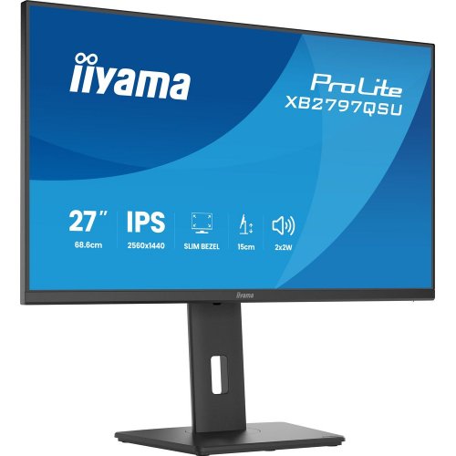 Монітор Iiyama 27" ProLite XB2797QSU-B1 Black купити в Україні: Київ, Львів, Хмельницький, Тернопіль, Івано-Франківськ | Низька ціна, відгуки, характеристики від TELEMART фото