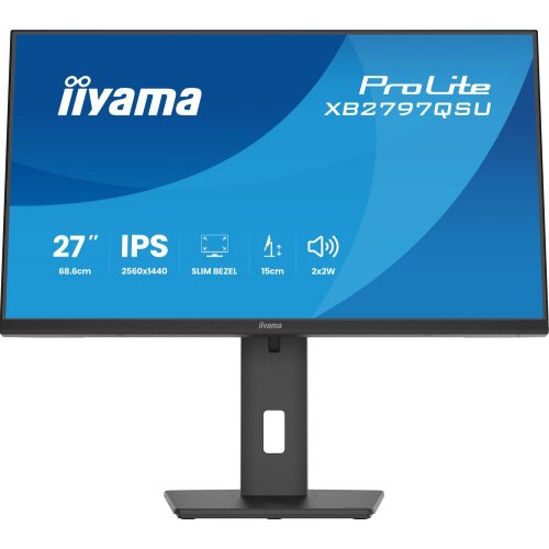 Монітор Iiyama 27" ProLite XB2797QSU-B1 Black купити в Україні: Київ, Львів, Хмельницький, Тернопіль, Івано-Франківськ | Низька ціна, відгуки, характеристики від TELEMART фото