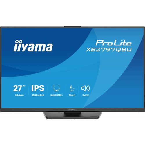 Монітор Iiyama 27" ProLite XB2797QSU-B1 Black купити в Україні: Київ, Львів, Хмельницький, Тернопіль, Івано-Франківськ | Низька ціна, відгуки, характеристики від TELEMART фото