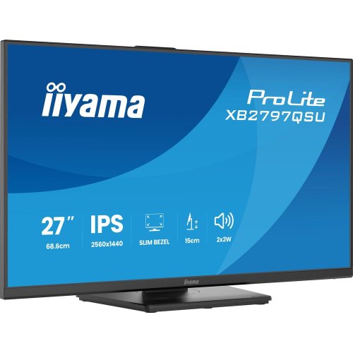Монітор Iiyama 27" ProLite XB2797QSU-B1 Black купити в Україні: Київ, Львів, Хмельницький, Тернопіль, Івано-Франківськ | Низька ціна, відгуки, характеристики від TELEMART фото